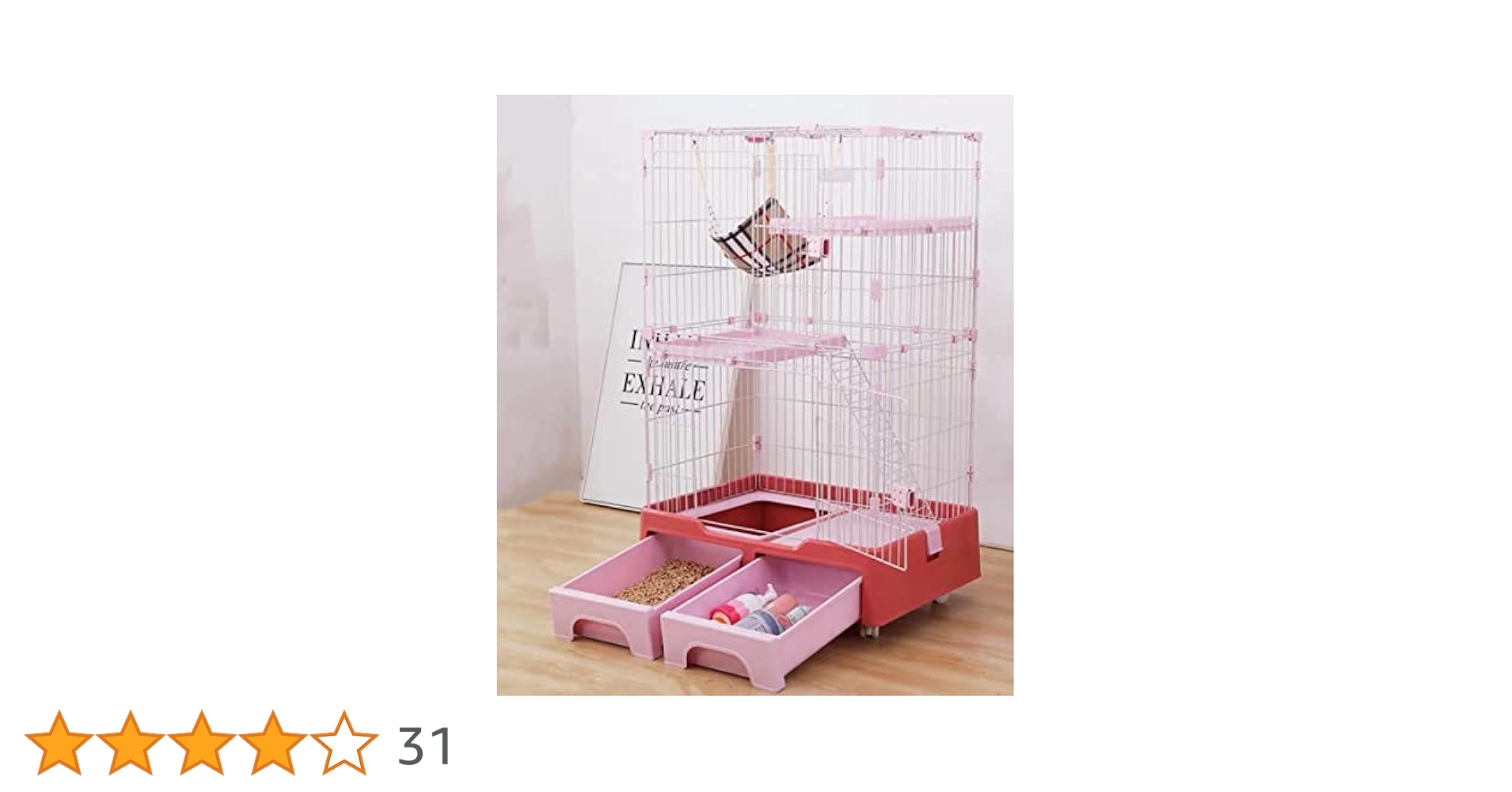キャットケージ　ピンク Amazon | TAPA 猫 ケージ キャットケージ ドアロック付き
